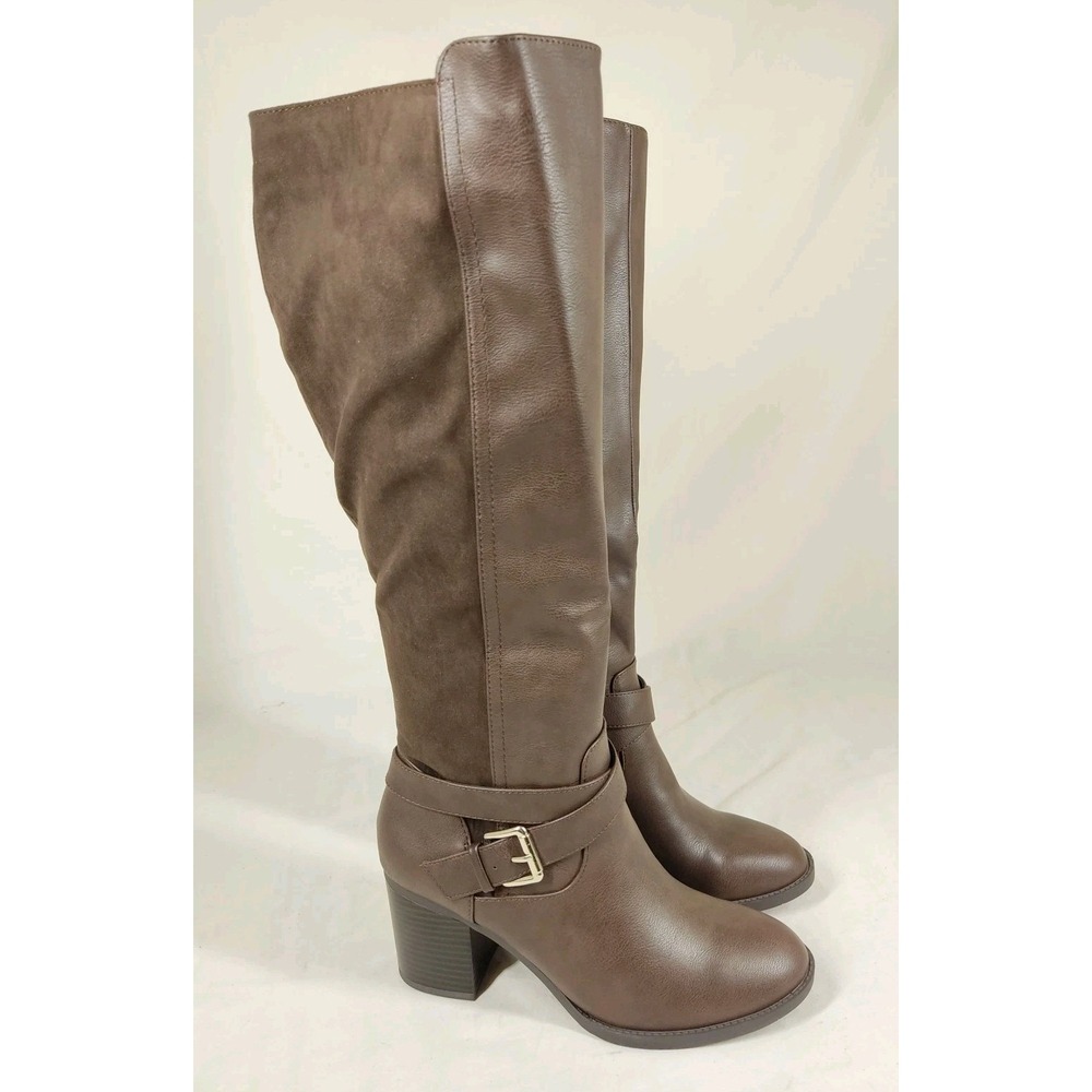 Style & Co Women's Side Zip Hazell Buckled Accent Dress Boots Size 7.5M